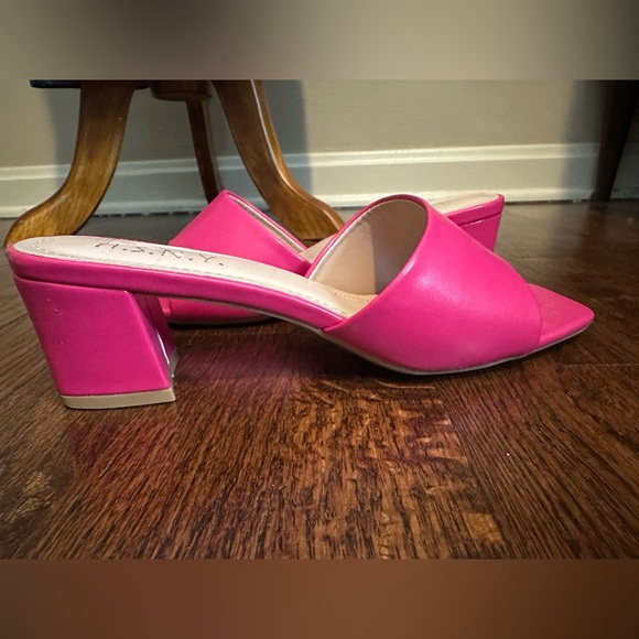 Pink Open Toe Mules - Picture 4 of 11